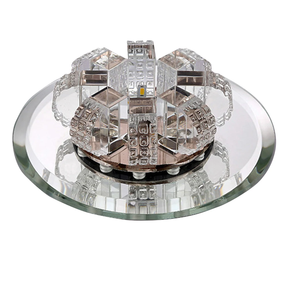 Зеркальная люстра 3 Вт потолочный светильник для коридора современный круглый