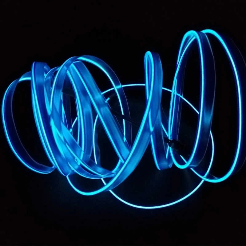 Интерьер автомобиля с неоновой атмосферой 12 В светящийся электролюминесцентный