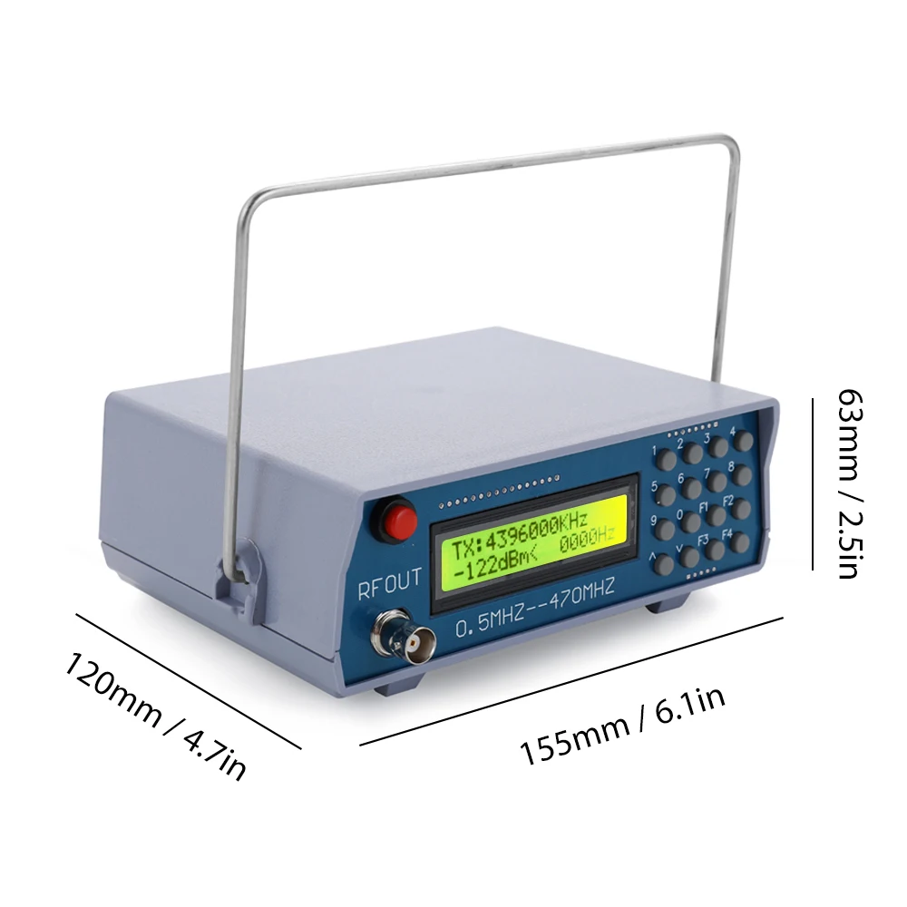 0.5MHz-470MHz RF Signal Generator Meter Tester for FM Radio Walkie-talkie Debug Digital CTCSS Singal Output | Инструменты