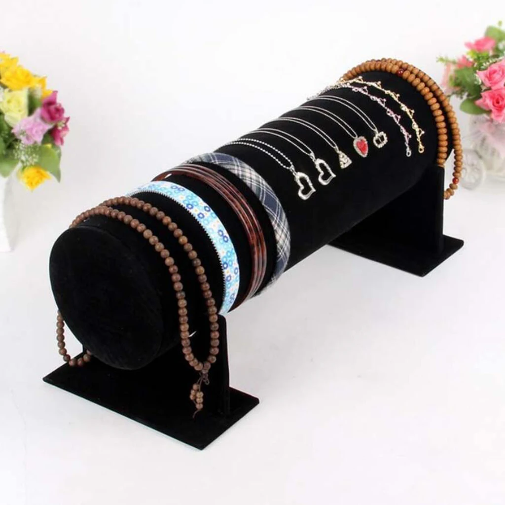 

Girls Hair Band Display Rack Syn Suede For Prop Colorful Hair Accessory Rack