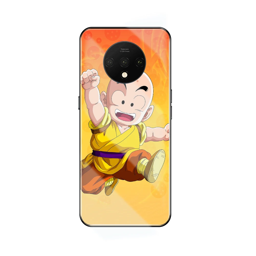 Для One Plus 6t чехол Драконий жемчуг Гоку искусственное закаленное стекло жесткая