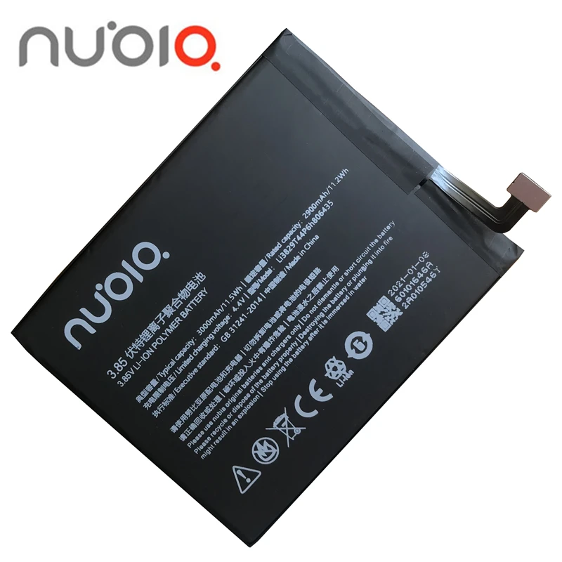 Nubia Оригинальный Новый 3000mAh Li3829T44P6h806435 для ZTE Z11 NX531J / M2 Play NX907J Lite Youth Edition аккумулятор
