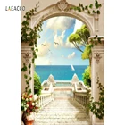 Виниловый фон для фотосъемки Laeacco, с изображением Приморского дворца, арки, лестницы, под морской пейзаж