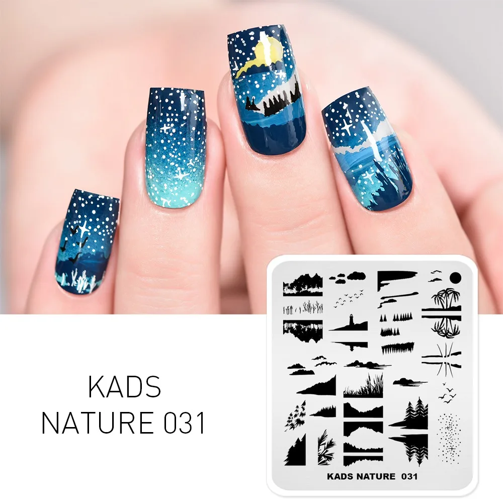 Nature 031 Rolabling Новое поступление 17 ногтей штамповки пластины дизайн ногтей шаблоны для стемпинга для палитра лаков инструмент для трафаретов печать ногтей искусство стемпинг штамп для стемпинга пластины для стемпинга - Цвет: Nature 031