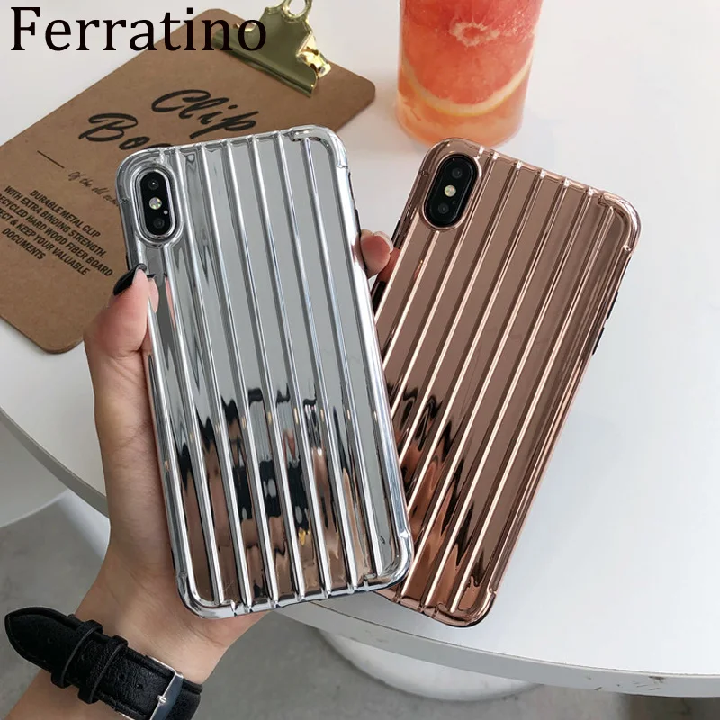 Розовый золотой костюм чехол для телефона iPhone 11 Pro Max X XS MAX Мягкий ТПУ XR 8 7 Plus
