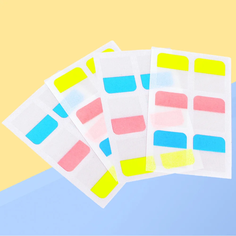 

4pcs Self-Adhesive Sticky Stickers Notes School Office Memo Pads (Assorted Colors)