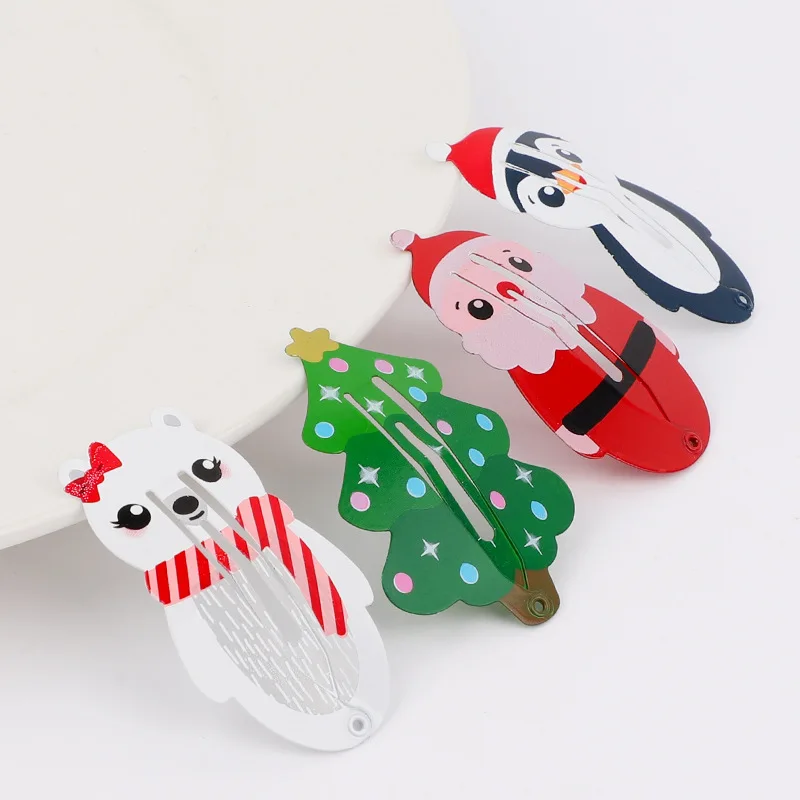 

1Set Baby Girls Cartoon Snap Hair Clips Non-slip Cute Printed Baby Girl Hair Clips Photography Props Baby Hair Accessories