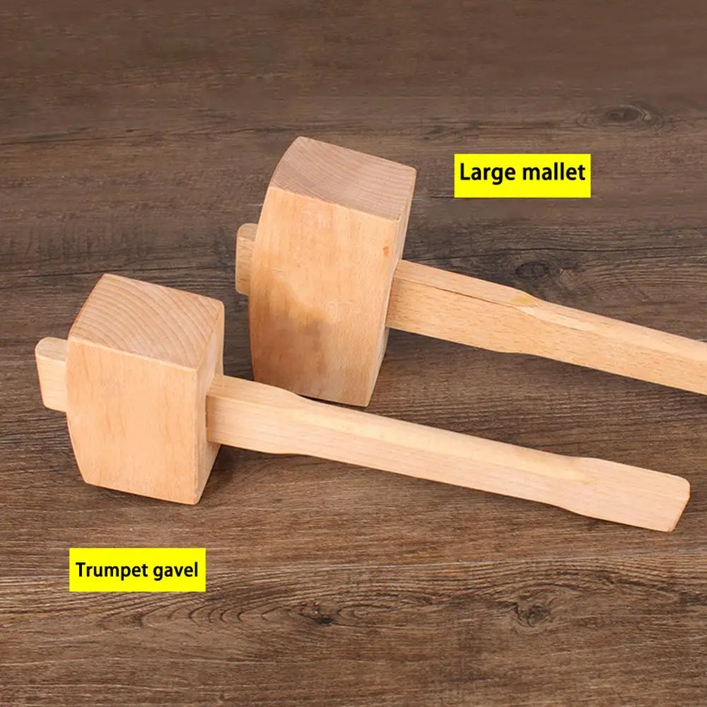

255/320/350mm Wood Hammer Beech Wooden Mallet Hammer Handle Woodworking Tool for Punching Wooden Parts Hammer