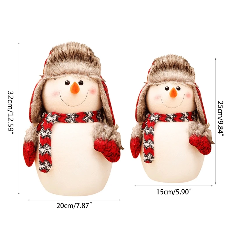 

Christmas decoration Christmas doll Christmas scene props Christmas Lei Feng hat snowman suit ornaments decorations for home