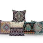 Наволочка в Африканском этническом стиле с рисунком, разноцветная Геометрическая искусственная подушка для дивана, стула, чехол для домашнего декора