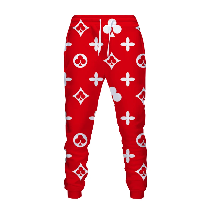 

Autumn and winter brand men's and women's LV 3D printed sports pants fashion street jogging pants fitness sportswear
