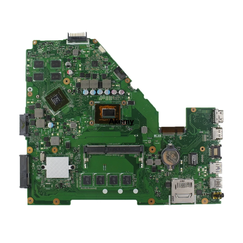 X550CC материнская плата для ноутбука For Asus R510C X550C A550C Y581C 1007/2117 процессор 4G RAM GT720M GPU 100%