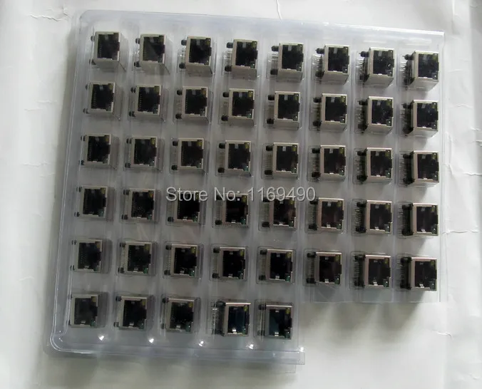 

Защитный Модульный сетевой модуль RJ45, 30 шт./лот, 8 контактов, разъем 8 P, адаптер интерфейса PCB Jack с подсветкой