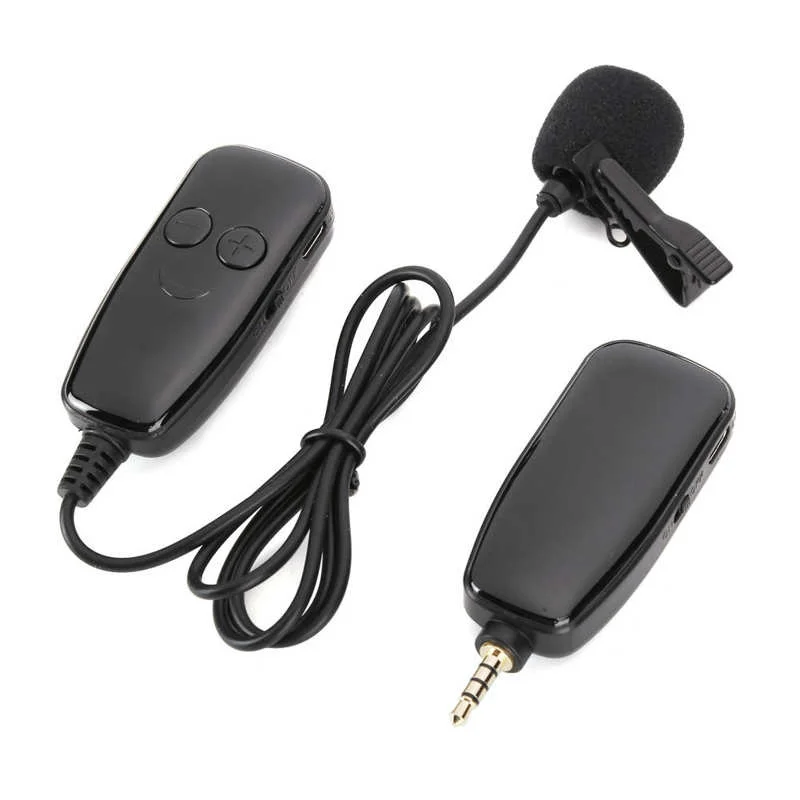 

microfone 3.5mm UHF Microphone Clip Type Wireless Live Recording Vlog Interview Electric Accessory studio Microphone tik tok