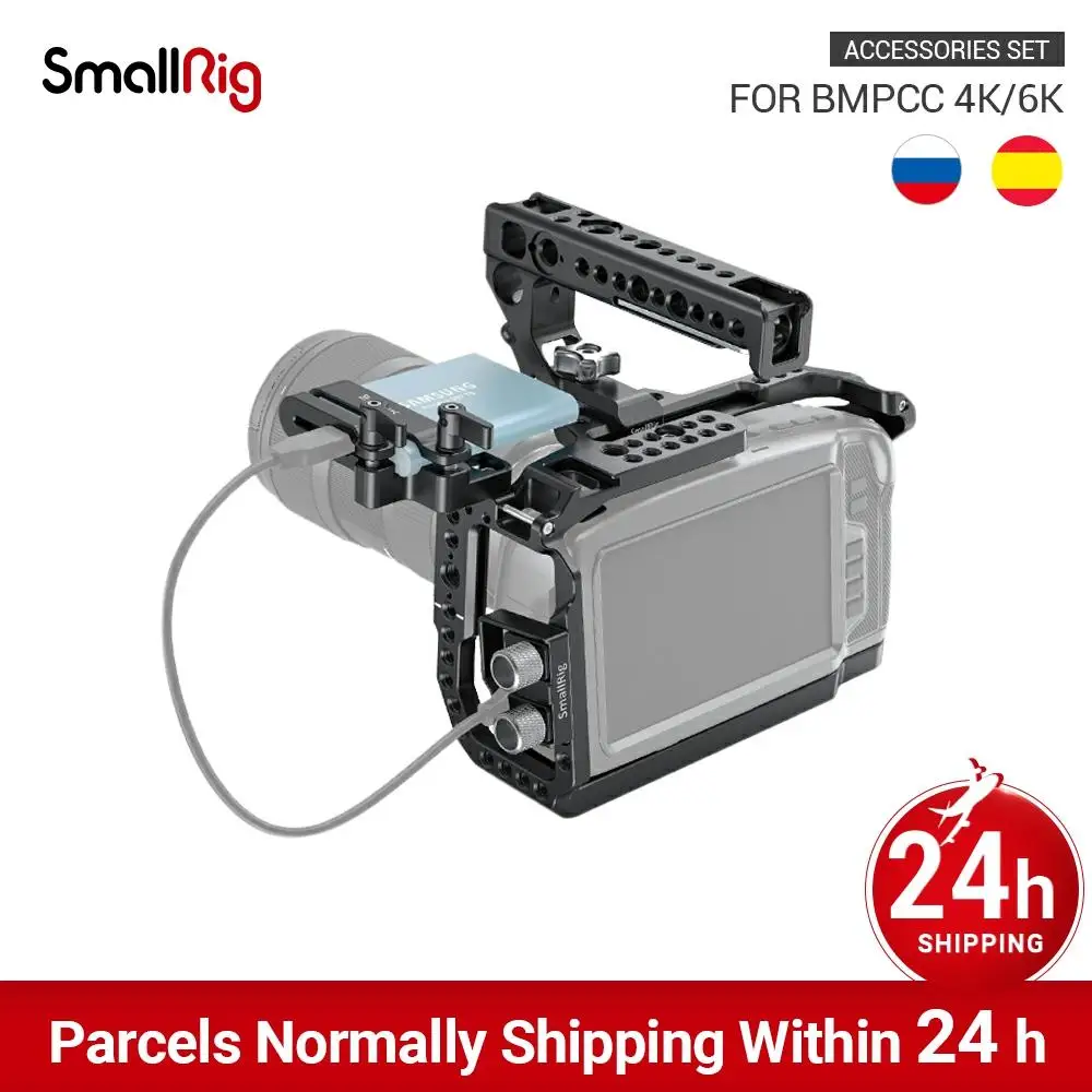 SMALLRIG CAGE AND TOP HANDLE KIT FOR BLACKMAGIC 4K & 6K 3130