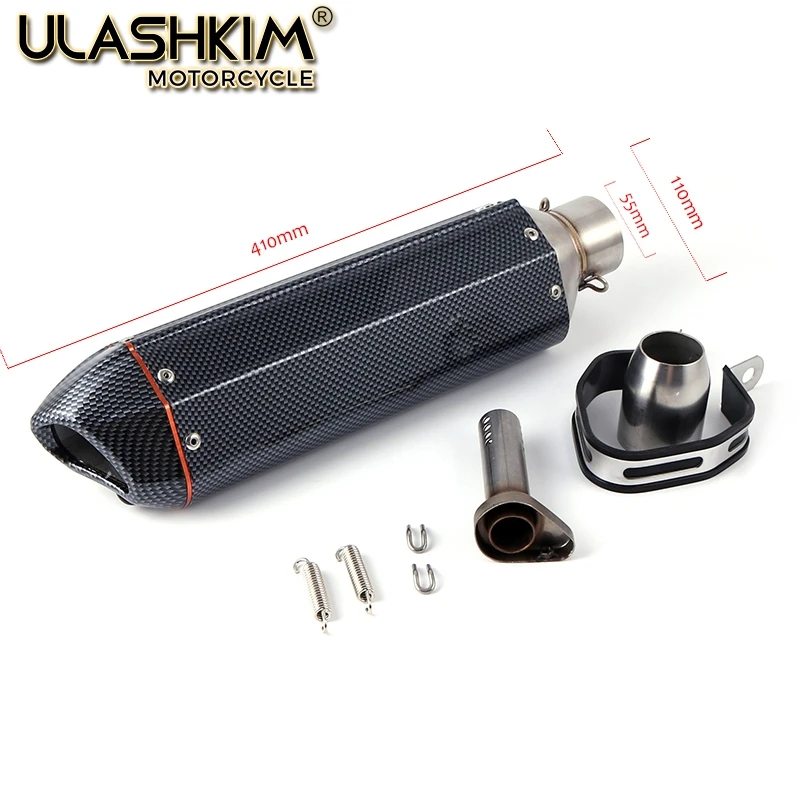 

Motorcycle Exhaust Muffler Escape Middle Link Contact Pipe Slip On For Yamaha YZF-R1 R1 2009 to 2014