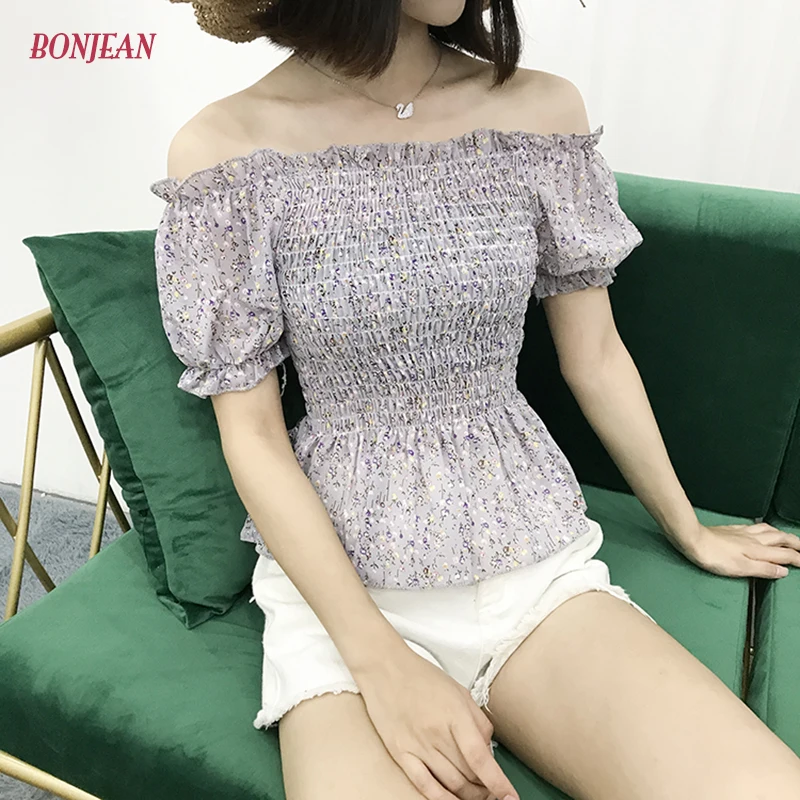 2019 Летняя женская богемная топы шифоновые рубашки блузки Для женщин прозрачная