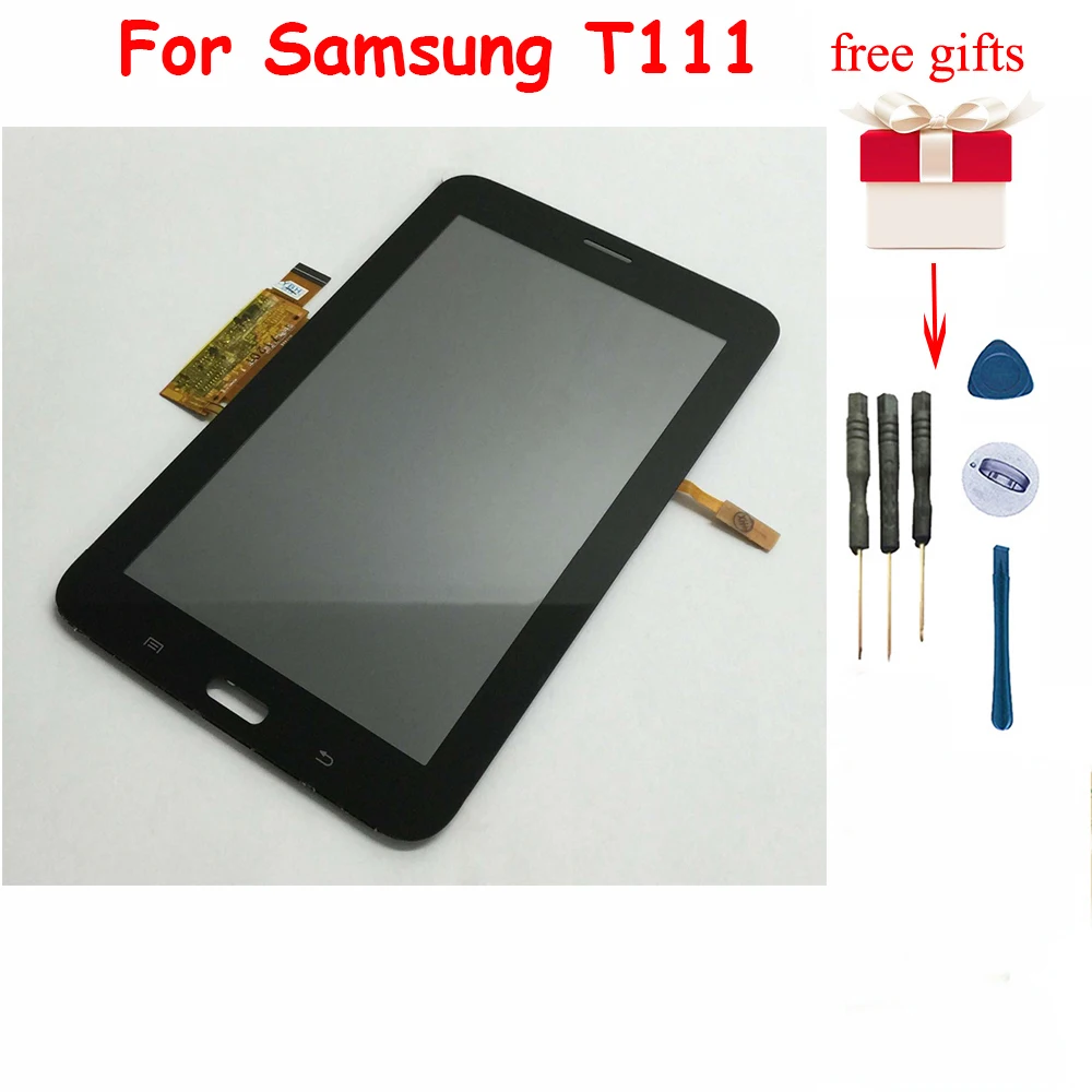 Черный/белый для Samsung T111 SM Galaxy Tab 3 Lite 7 0 3G ЖК дисплей панель монитор + сенсорный