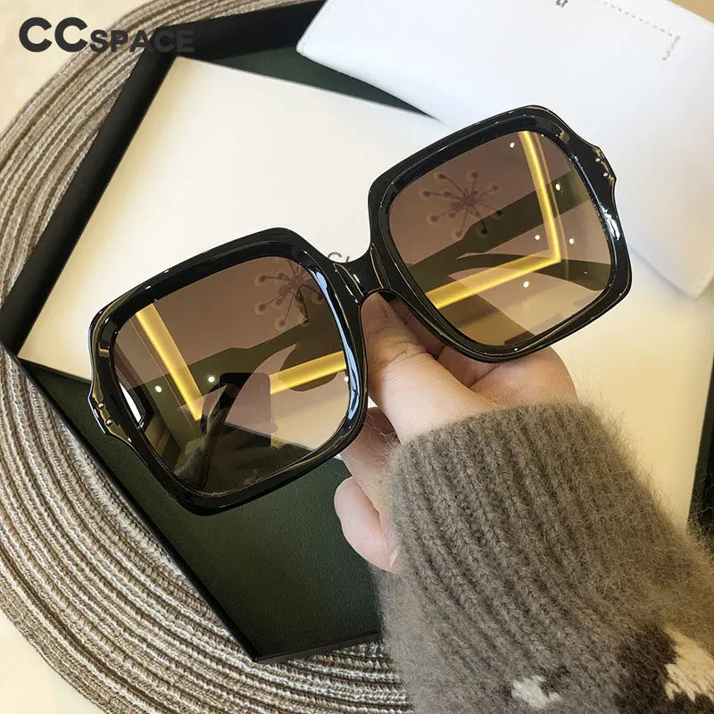 49038 Ретро квадратная большая оправа роскошные солнцезащитные очки для мужчин и
