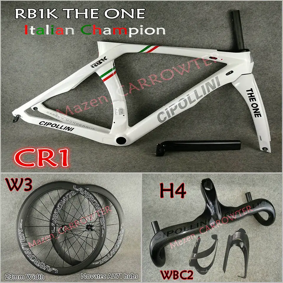Package 0-2 T1000 3K итальянский Чемпион MCipollini RB1K один карбоновые рамы 50 мм карбоновые колеса Novatec A271 ступицы упакованы для продажи - Цвет: Package 0-2