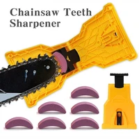 quality chainsaw teeth sharpener portable sharpen chain saw bar mount fast grinding sharpening chainsaw chain woodworking tools