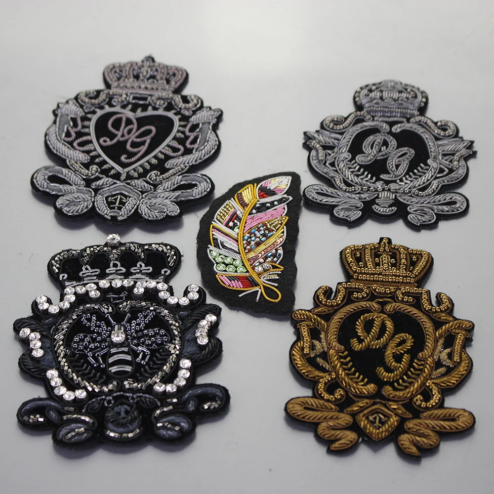 Усовершенствованная шелковая животная металлическая Весенняя нашивка ручная