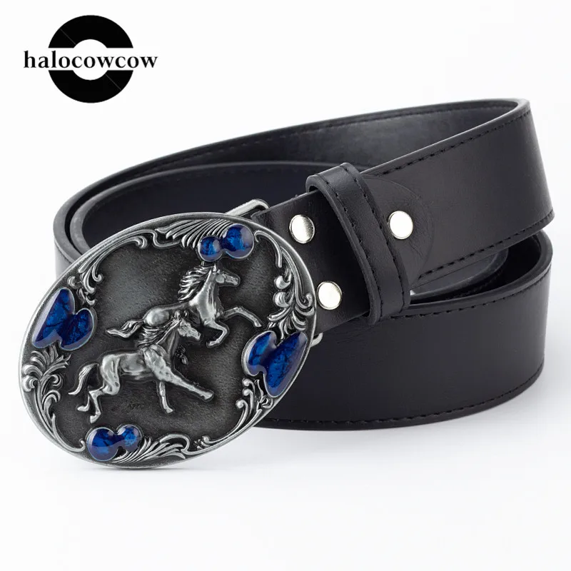 2020 дизайнерские ремни для бегущей лошади высокое качество Мужская металлическая