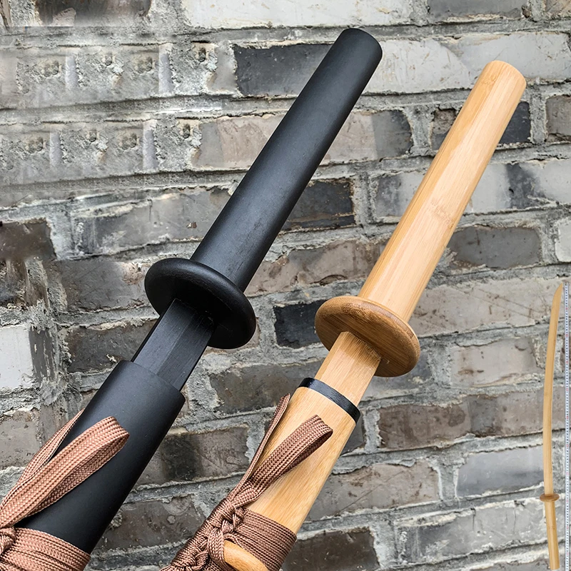 Фото Самурайский меч Кендо бамбуковые Меч деревянный нож в японском стиле