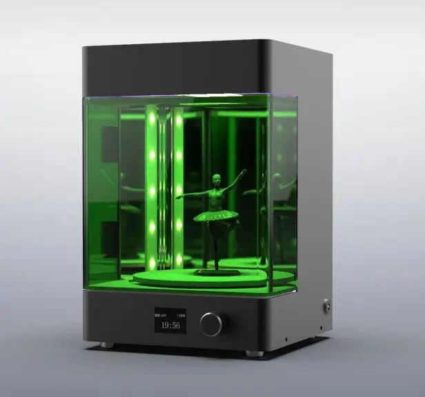 Настольный 3D принтер светодиодная Поворотная ухода за цементом камеры УФ быстрое прототипирование после отверждения смолы ухода за цементом