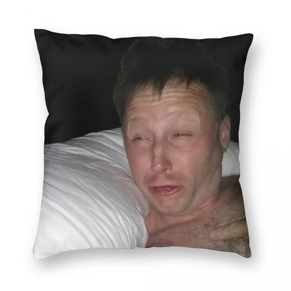 

Limmy Waking Up Square Pillowcase Polyester Linen Velvet Printed Zip Decor Pillow Case Car Cushion Cover