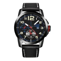 mens brand luxury watches male fashion leather band calendar business gifts quartz wristwatches montres de marque de luxe 2020