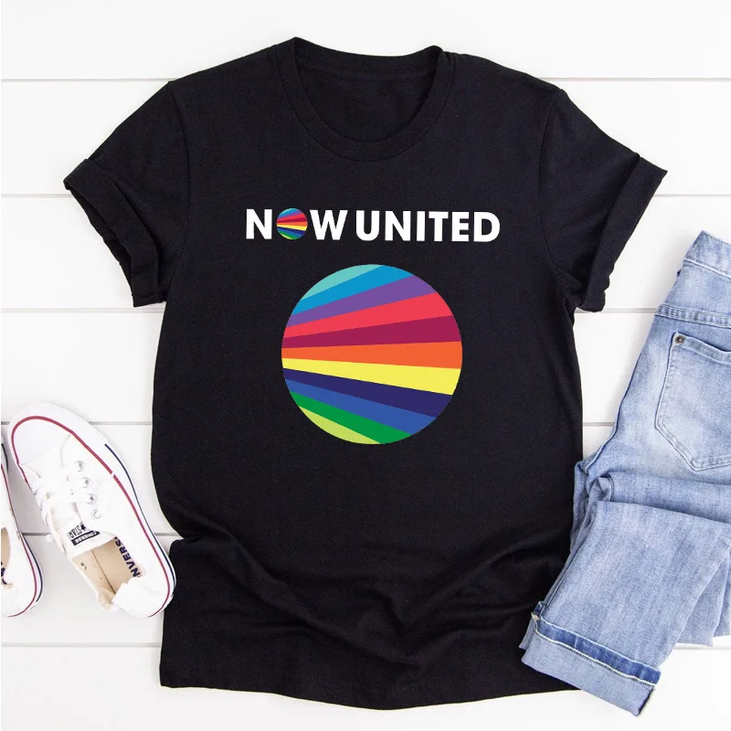 Футболка мужская/мужская оверсайз с принтом альбома United Better круглым вырезом и