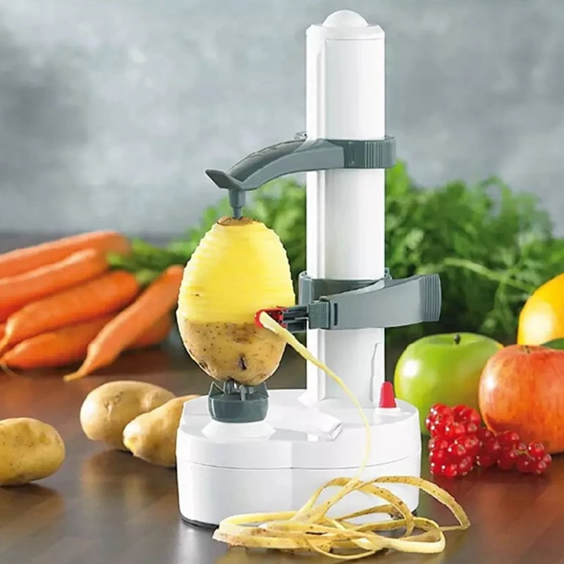 

Multifunction Electric Peeler for Fruit Automatic Stainless Steel Apple Peeler Kitchen Potato Cutter Machine