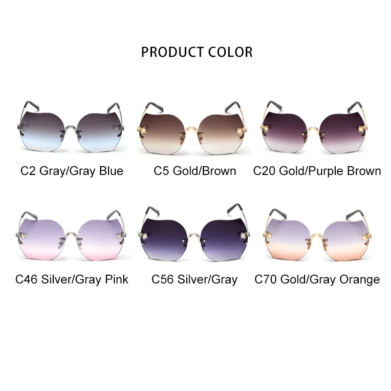 ROYAL GIRL 2020 New Fashion Ladies Sunglasses Brand Designer Flower Trimming Large Frame ss294 | Аксессуары для одежды