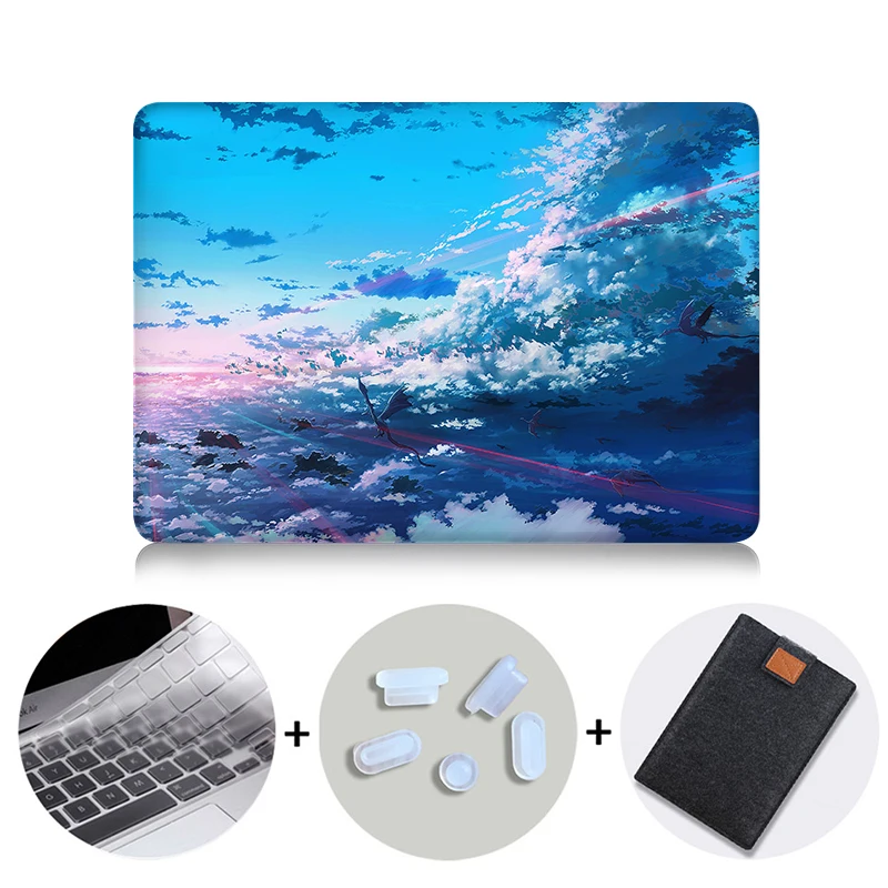 MTT чехол для ноутбука Apple Macbook Air Pro retina 11 12 13 15 дюймов с сенсорной панелью Жесткий Чехол сумка для ноутбука A1706 A1466 A1532 - Цвет: MB15