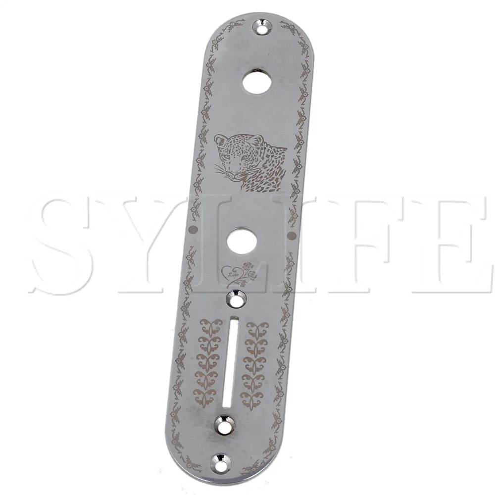 Хромированная Пластина управления из цинкового сплава для электрогитары с