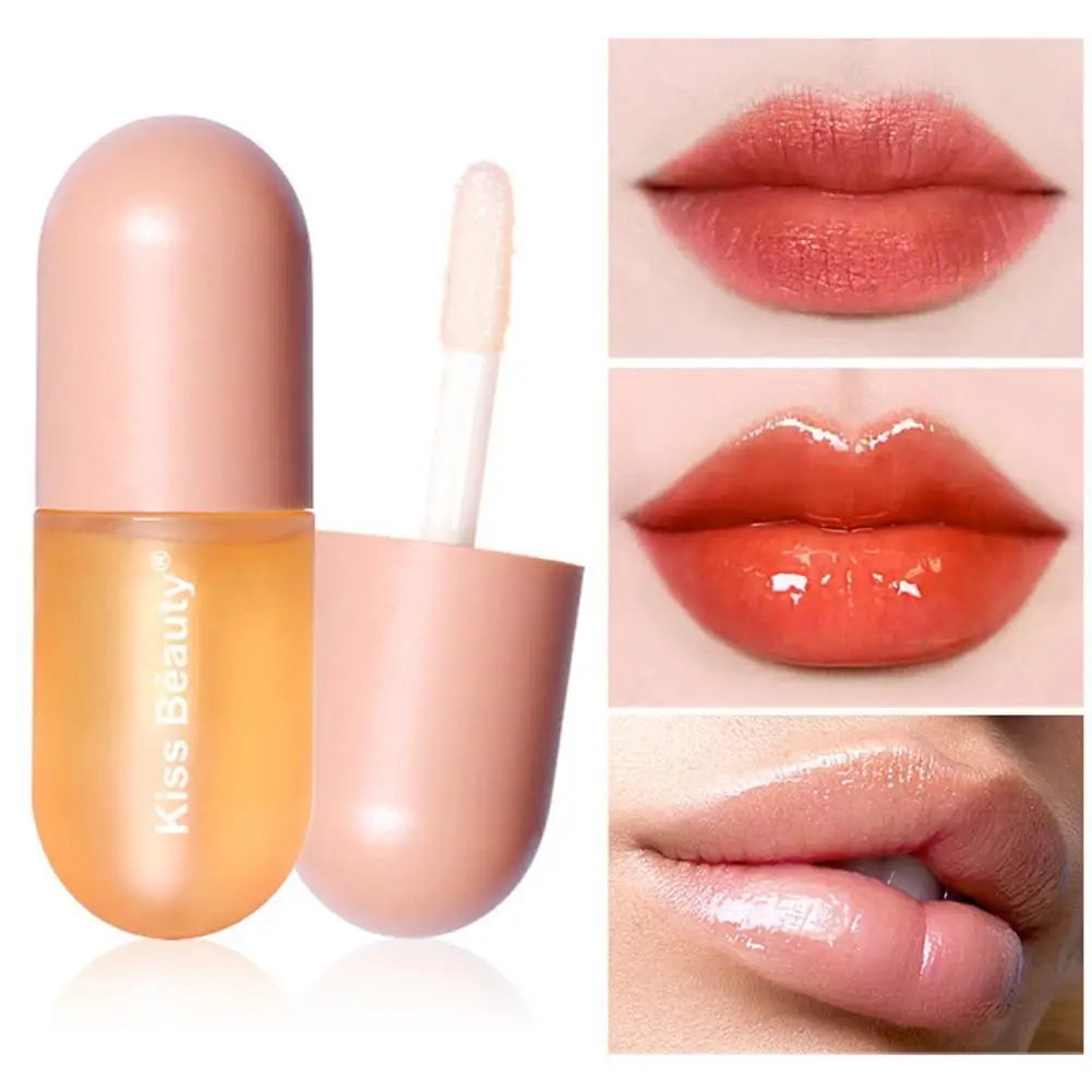 

3ml Capsule Lip Enhancer Moisturizing Plumping Lip Gloss Lips Plumper Mineral Oil Lip Extreme Volume Essence Nutritious Serum