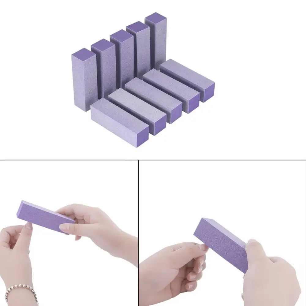 

Professional Nail File 10pcs Portable Buffer Acrylic Nail Beauty Art Sanding Block Files False Nails Lady Nail Buffer Block Set