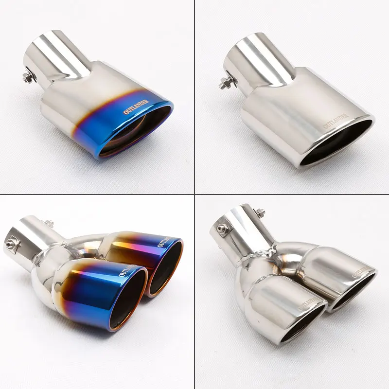 Автомобильный глушитель выхлопных газов из нержавеющей стали от 1 до 2 двойная