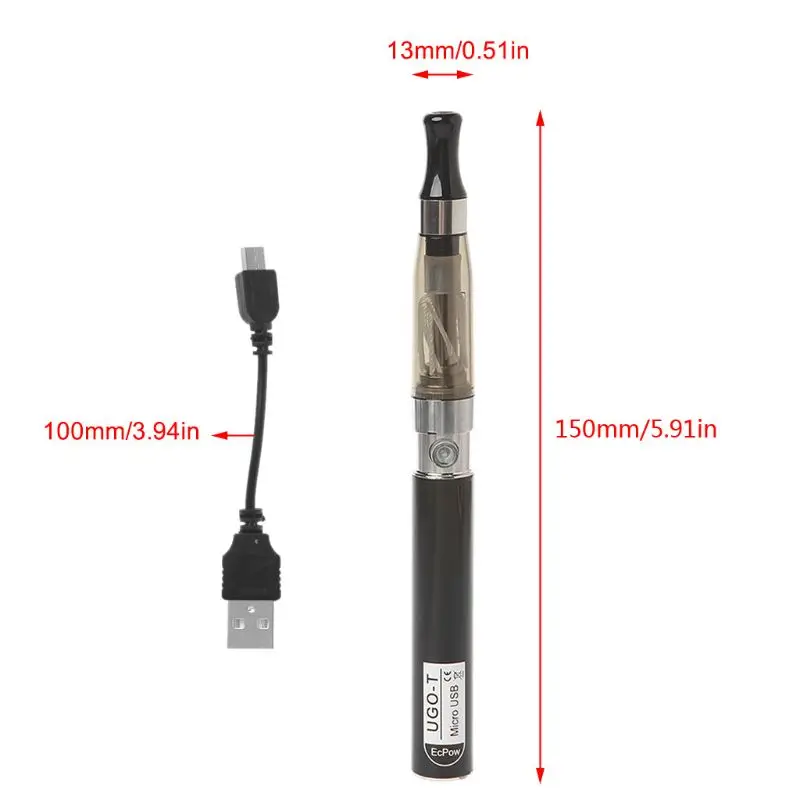 Ugo T 2 батарея USB зарядка блистер комплект Электронная сигарета жидкость заменена Ego Ce4 атомайер электронные сигареты кальян Ce4 вейпер Пан дым