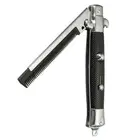 Нож-расческа мужской из нержавеющей стали, автоматическая расческа Складная, триммер для волос, карманная щетка-бабочка, инструмент для салона красоты