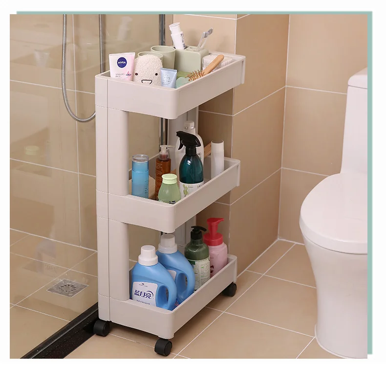 

Japanese Bathroom Shower Room Shelf Floor Multi-storey Bathroom Supplies Shelf Bathroom Shower Dew Receptacle Shelf