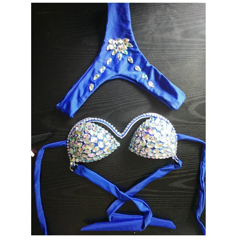 2019 Sexy Women Two Pieces Set Lycra pink Red Blue Black Gold Grey Spaghetti Strap Beading water Seaside Wear Bodysuit | Женская одежда