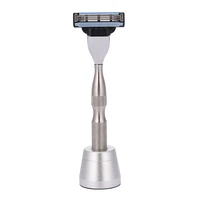 new shaving razors handle 304 stainless steel men safety razor blade handle holder blank manual cartridge shaver