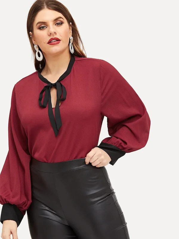 Большие размеры XXXXL 5xl летняя новая повседневная женская блузка женские топы свободные шифоновые рубашки с длинным рукавом и бантом