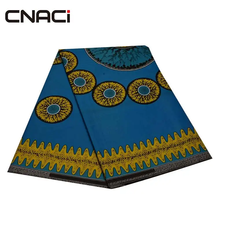 CNACI африканская текстильная восковая ткань Tissu Africain батик нигерийский воск Анкара ткань Африканский настоящий воск Принт 6 ярдов Tissus пэчворк