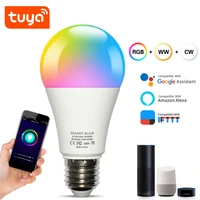 wifi smart bulb support alexa voice control rgbcw dimming color a19 bulb for home living room bedroom chandelier accessories