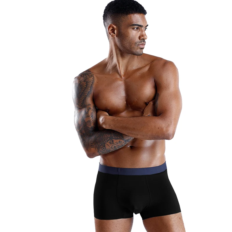 Молодежные сексуальные мужские шорты-боксеры в стиле 60-х микро модал мягкие