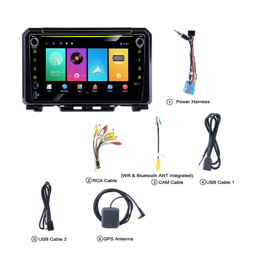 

2 din android car radio For Suzuki Jimny 2019 2020 8 Inch Car Multimedia Stereo Player GPS Navigation Wifi FM System Head Unit