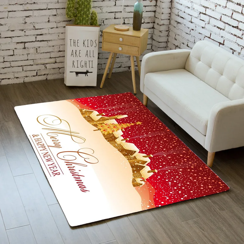 christmas 3d rug living room carpet bedroom kids play mat soft flannel santa tree home decor kitchen floor area rug doormat free global shipping